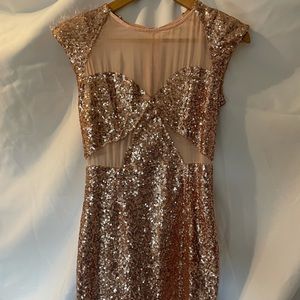Blush Sequence Dress Size Small.